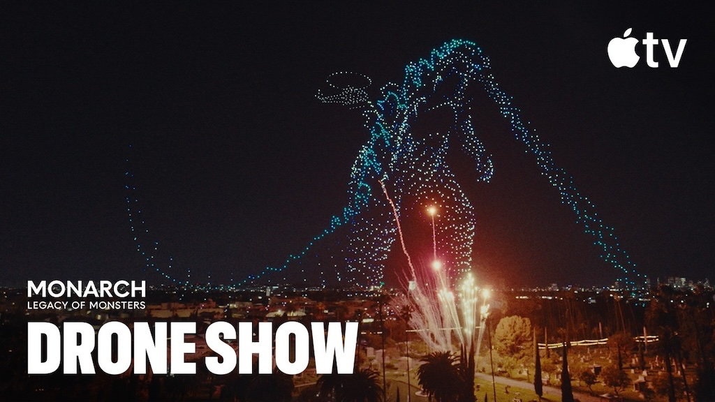Apple TV: przepiękne dron show „Monarch”
