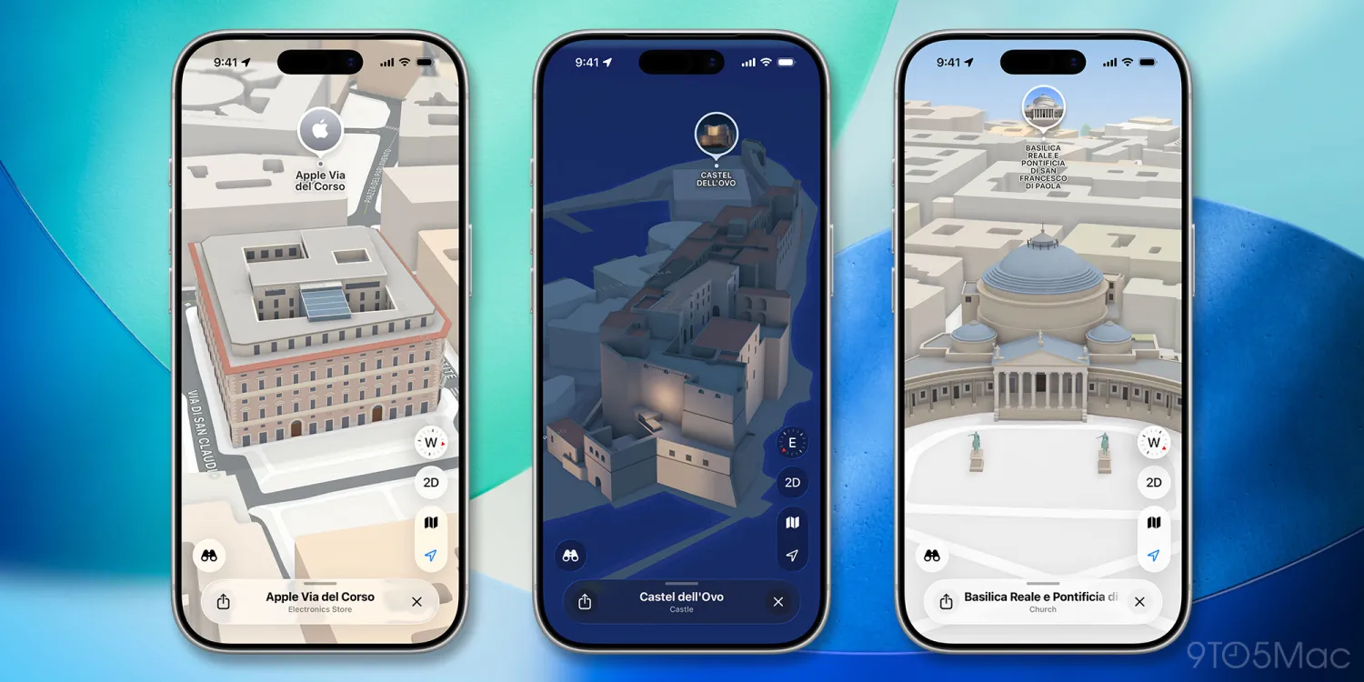 Apple Maps dodaje więcej szczegółów dla Rzymu i Neapolu